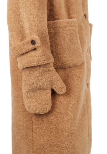 Brown Sfilato sheepskin coat - view 5