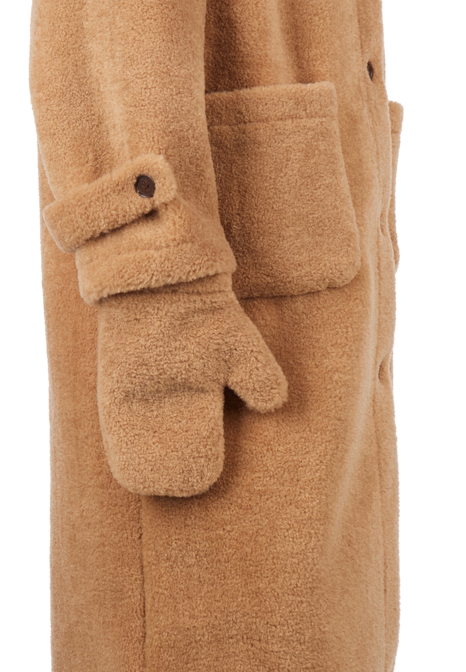 Brown Sfilato sheepskin coat - view 5