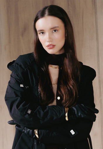 Black Sfilato trench coat - view 5