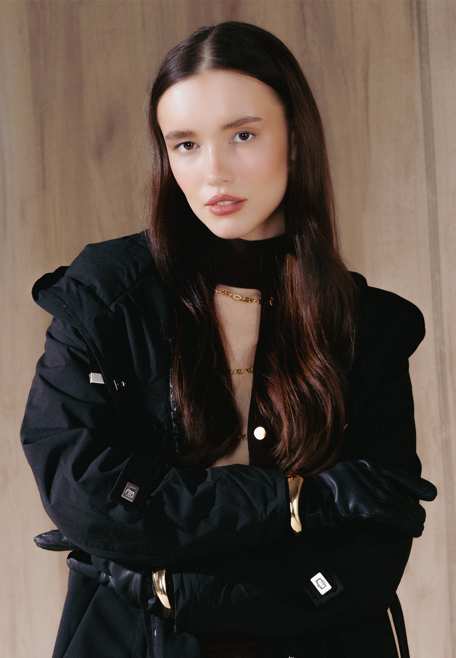 Black Sfilato trench coat - view 5