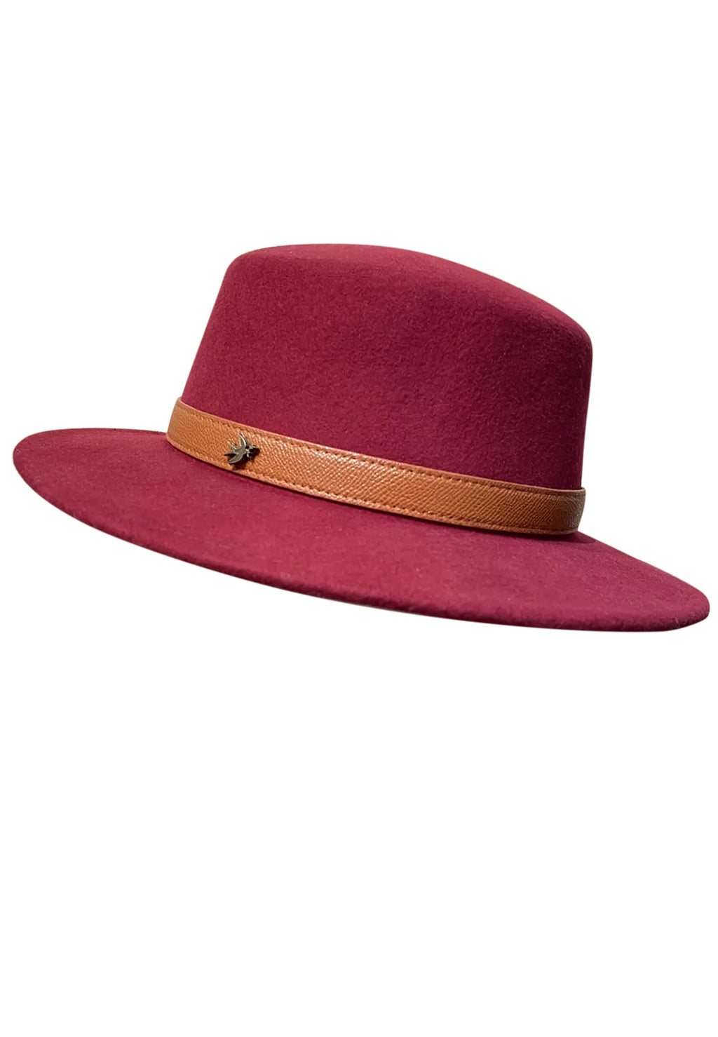Burgundy Sfilato hat - view 3