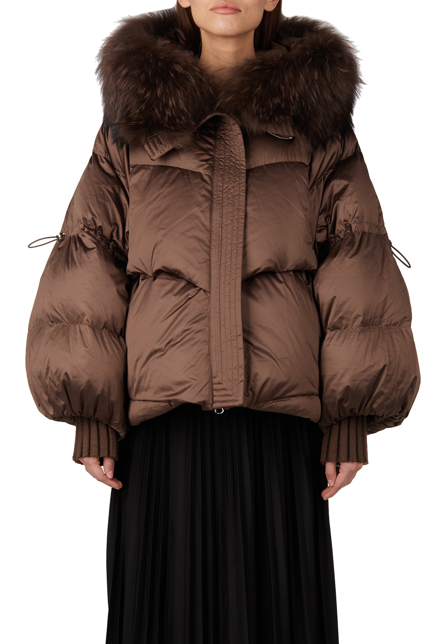 Ocre Down Jacket — Brown