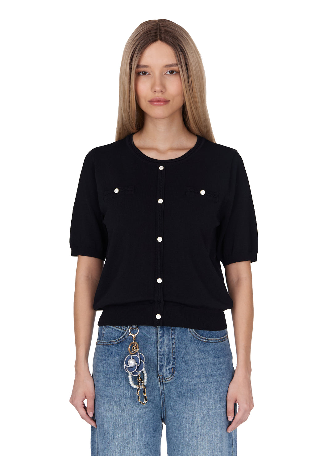 Black Sfilato cardigan - view 5