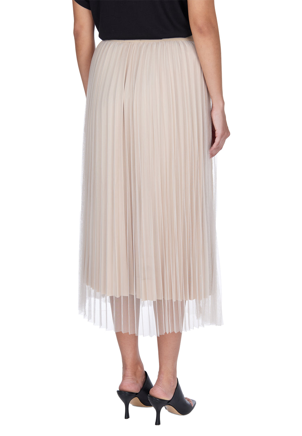 Gray Sfilato tulle skirt - view 6