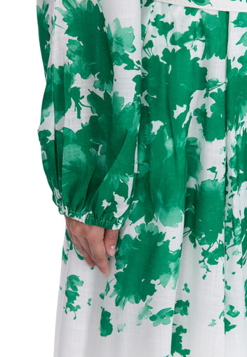 Emerald Floral Embroidered Midi Dress - view 4