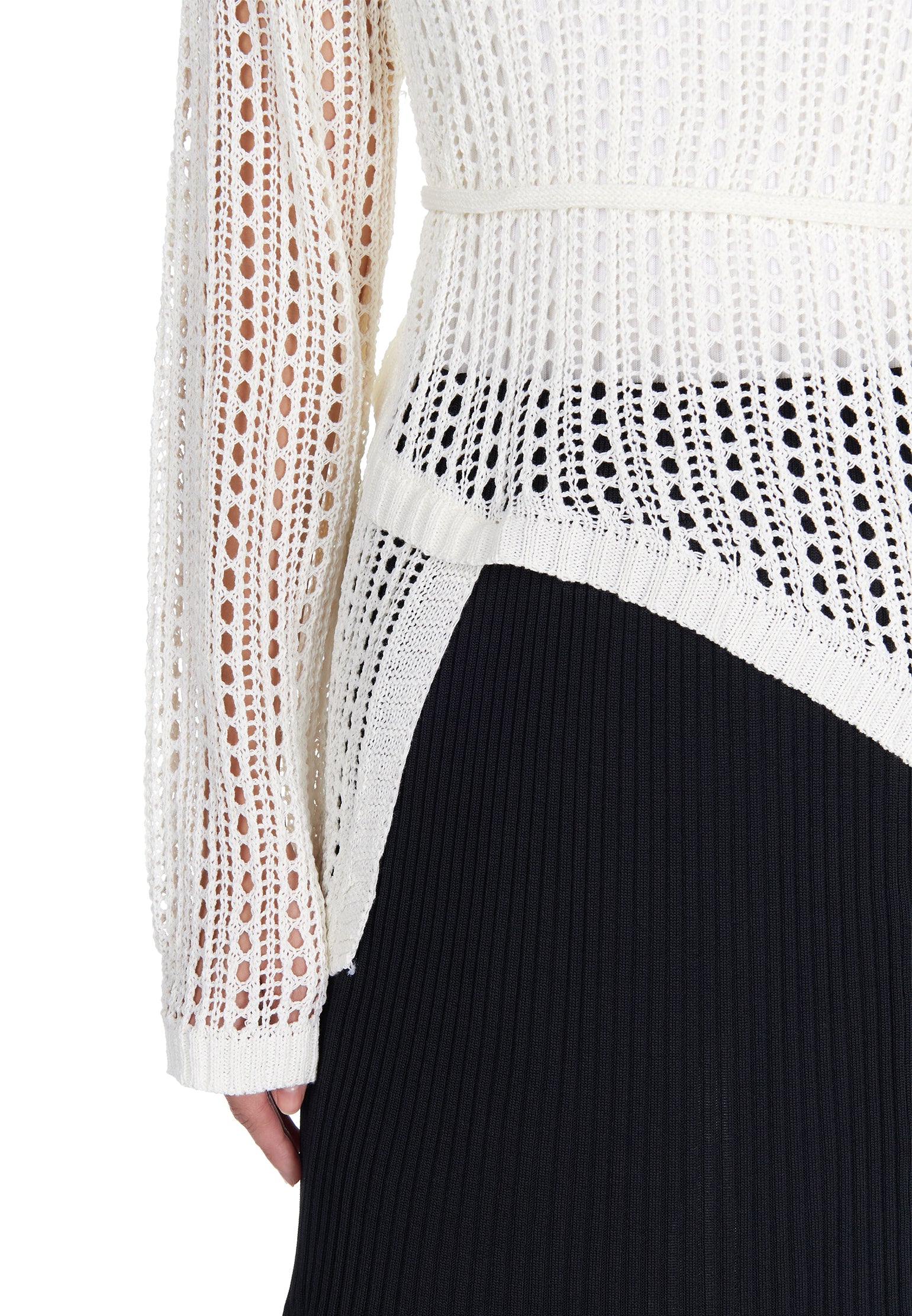 Black and White Sfilato jumper - view 6
