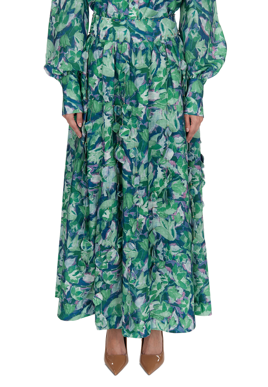 Teal Sfilato skirt suit - view 3