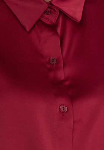 Burgundy Sfilato shirt - view 6