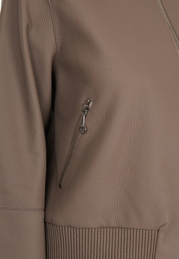 Brown Sfilato bomber jacket - view 6