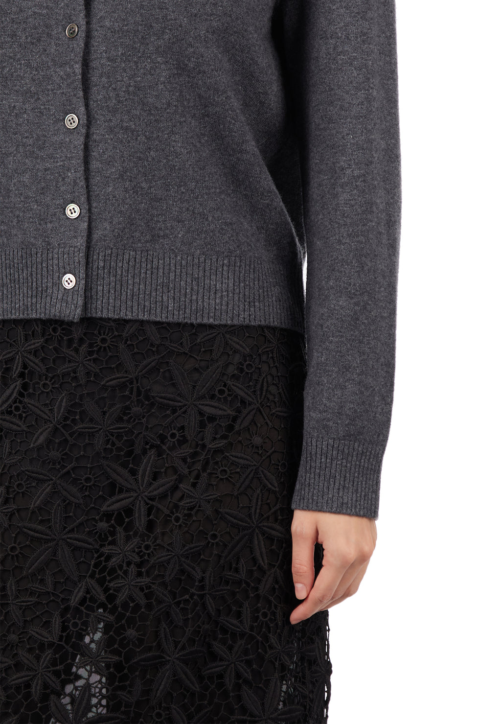 Black Sfilato cardigan - view 3