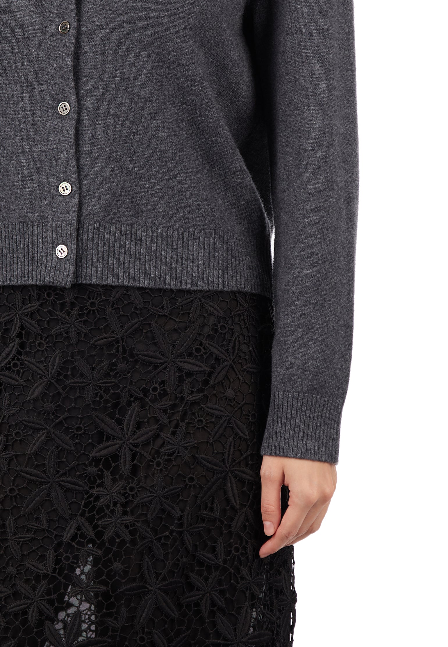 Black Sfilato cardigan - view 3