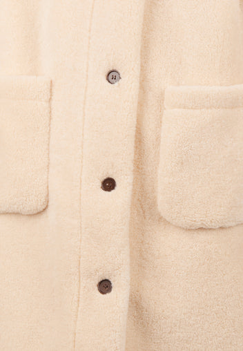 Fabbri Shearling Coat — Ivory