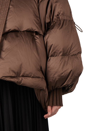 Ocre Down Jacket — Brown