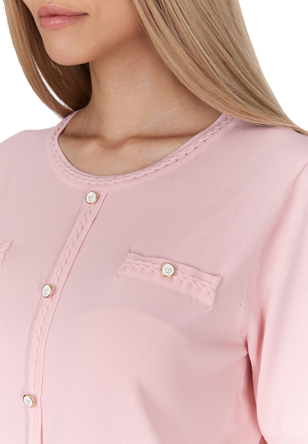Pink Sfilato cardigan - view 7