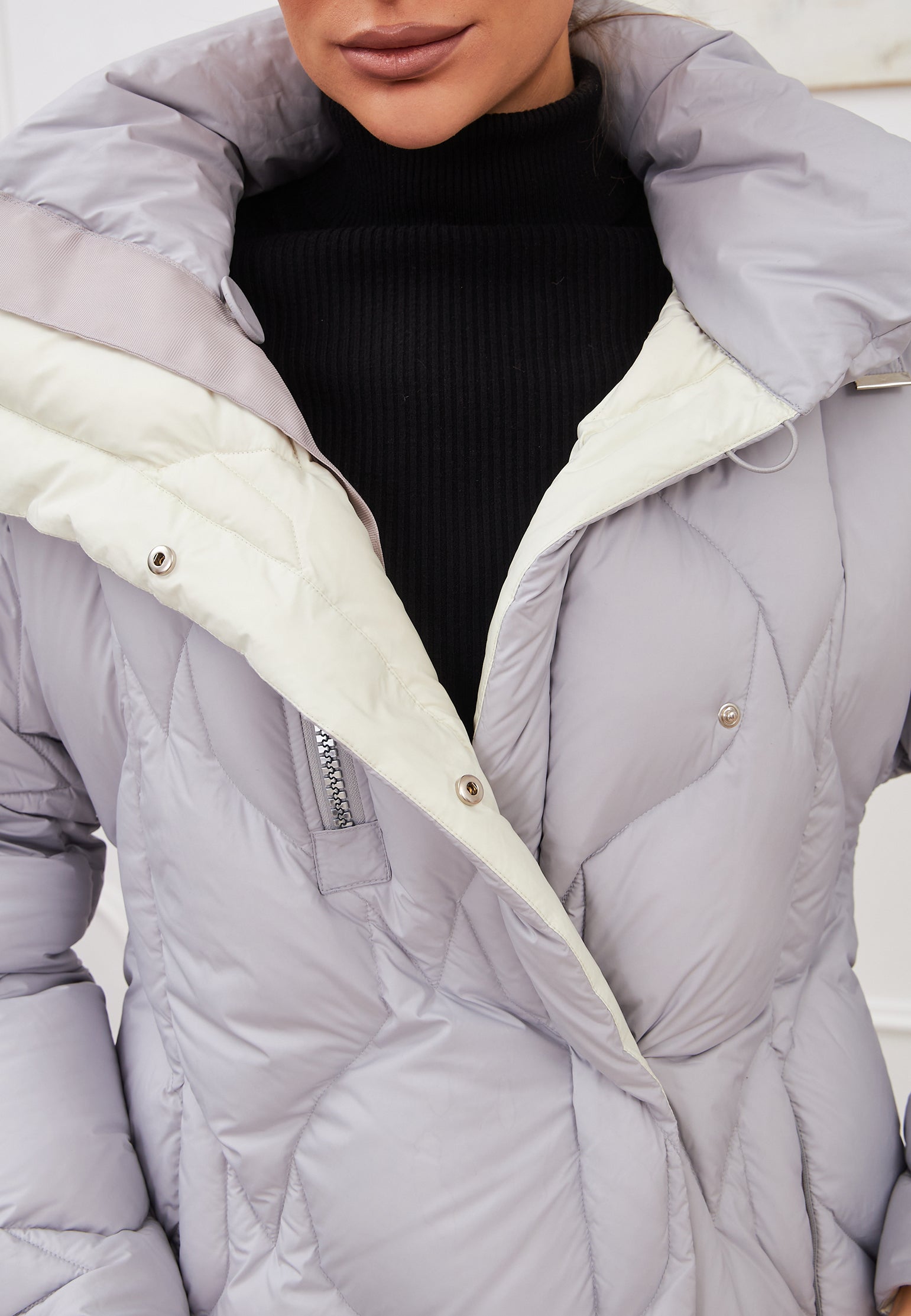 Gray Sfilato puffer jacket - view 7