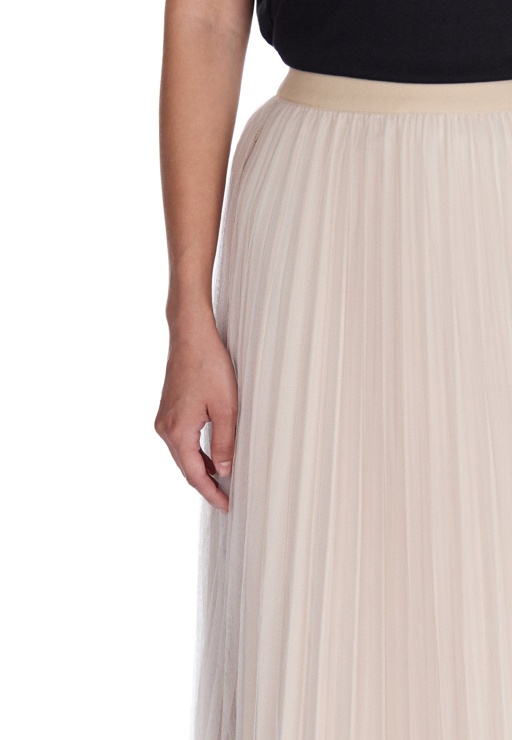 Gray Sfilato tulle skirt - view 7