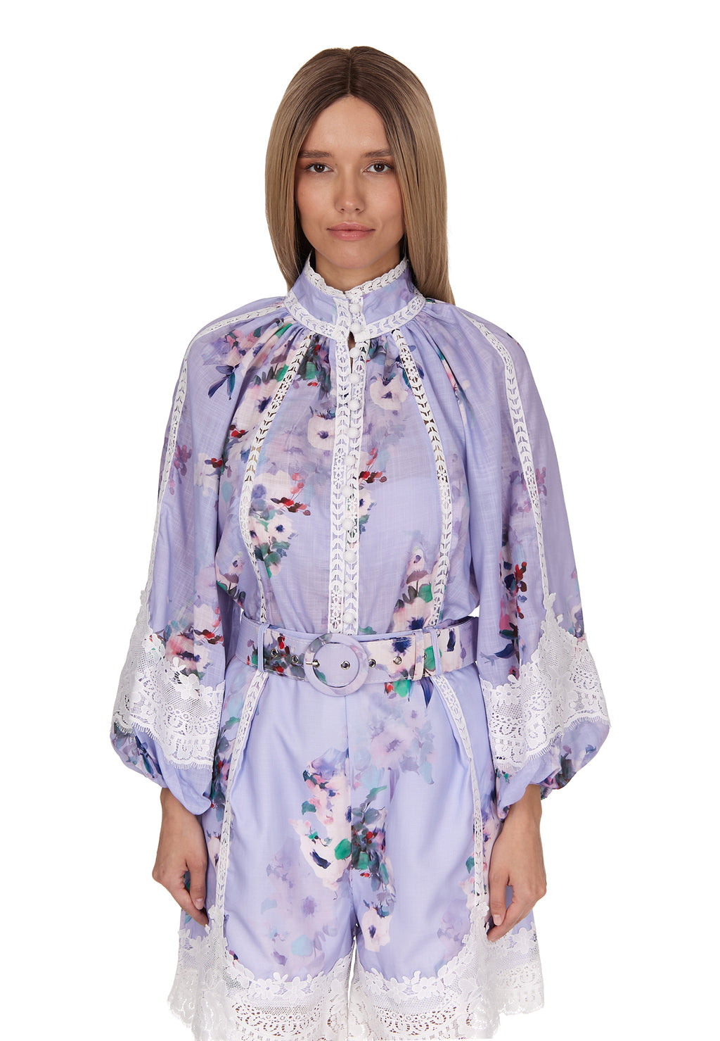 Multicolor Sfilato shorts suit - view 4