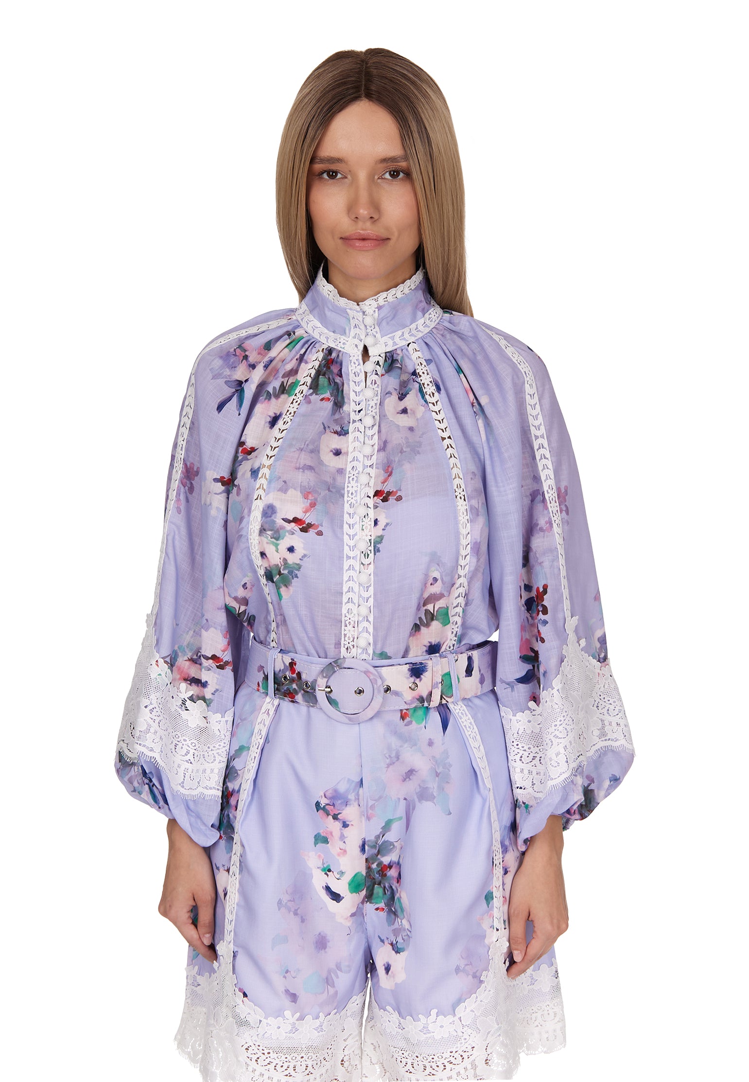 Multicolor Sfilato shorts suit - view 4