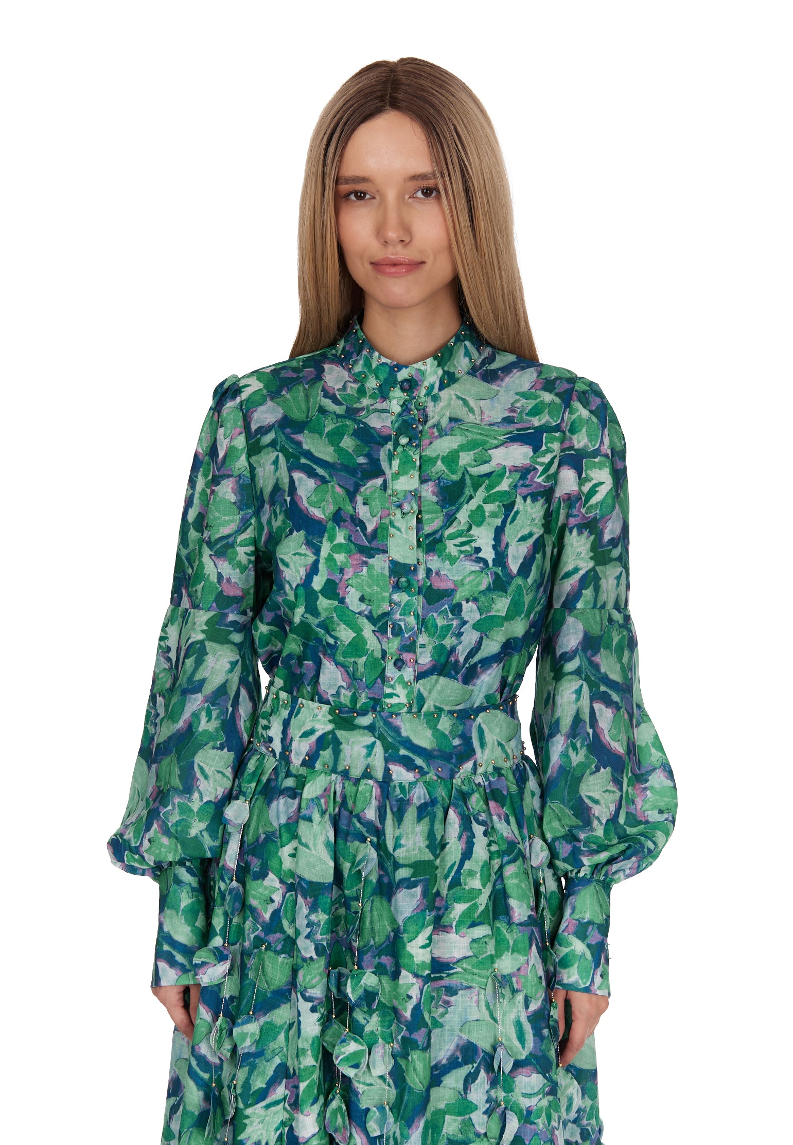 Teal Sfilato skirt suit - view 4