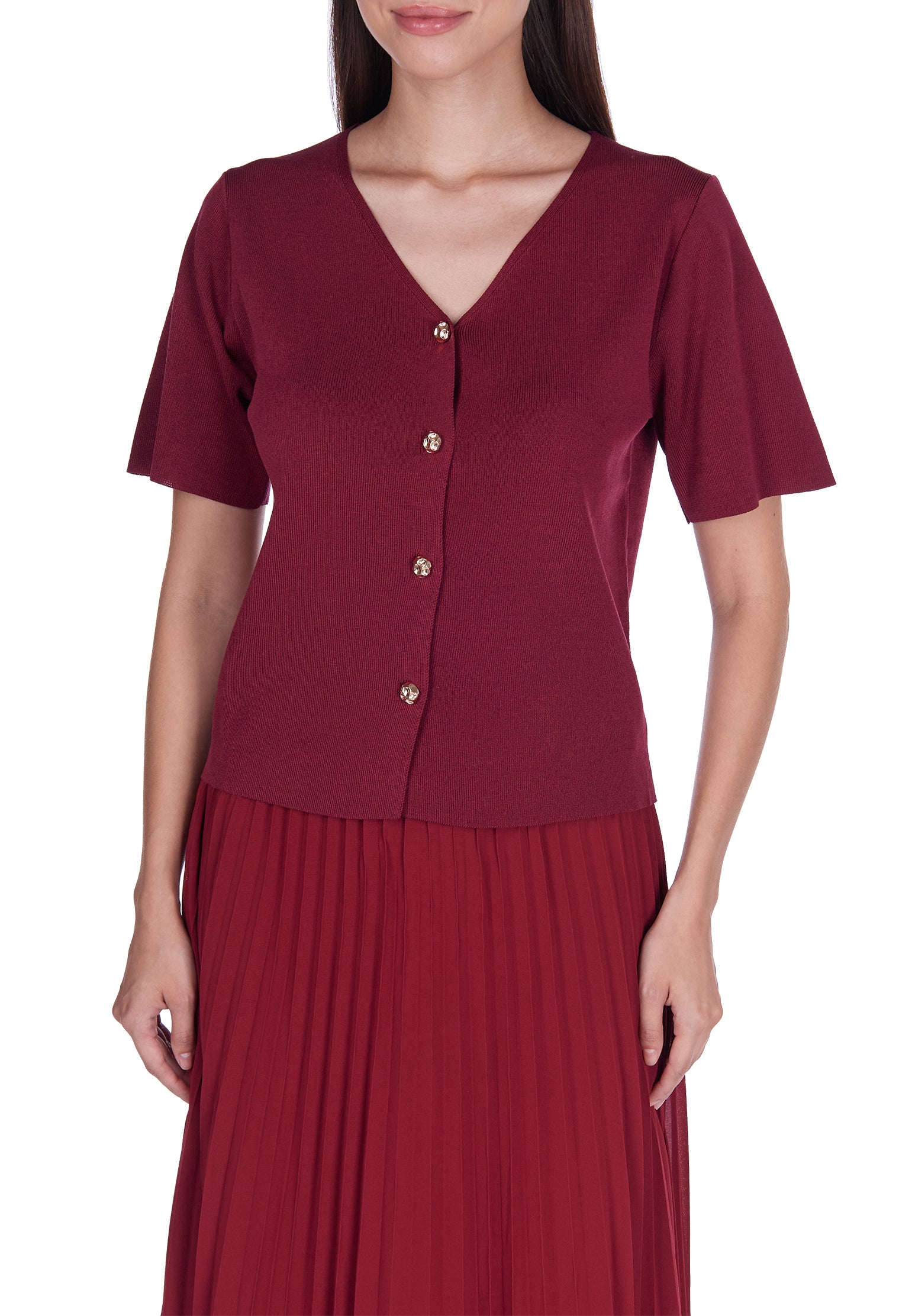 Burgundy Sfilato suit - view 6