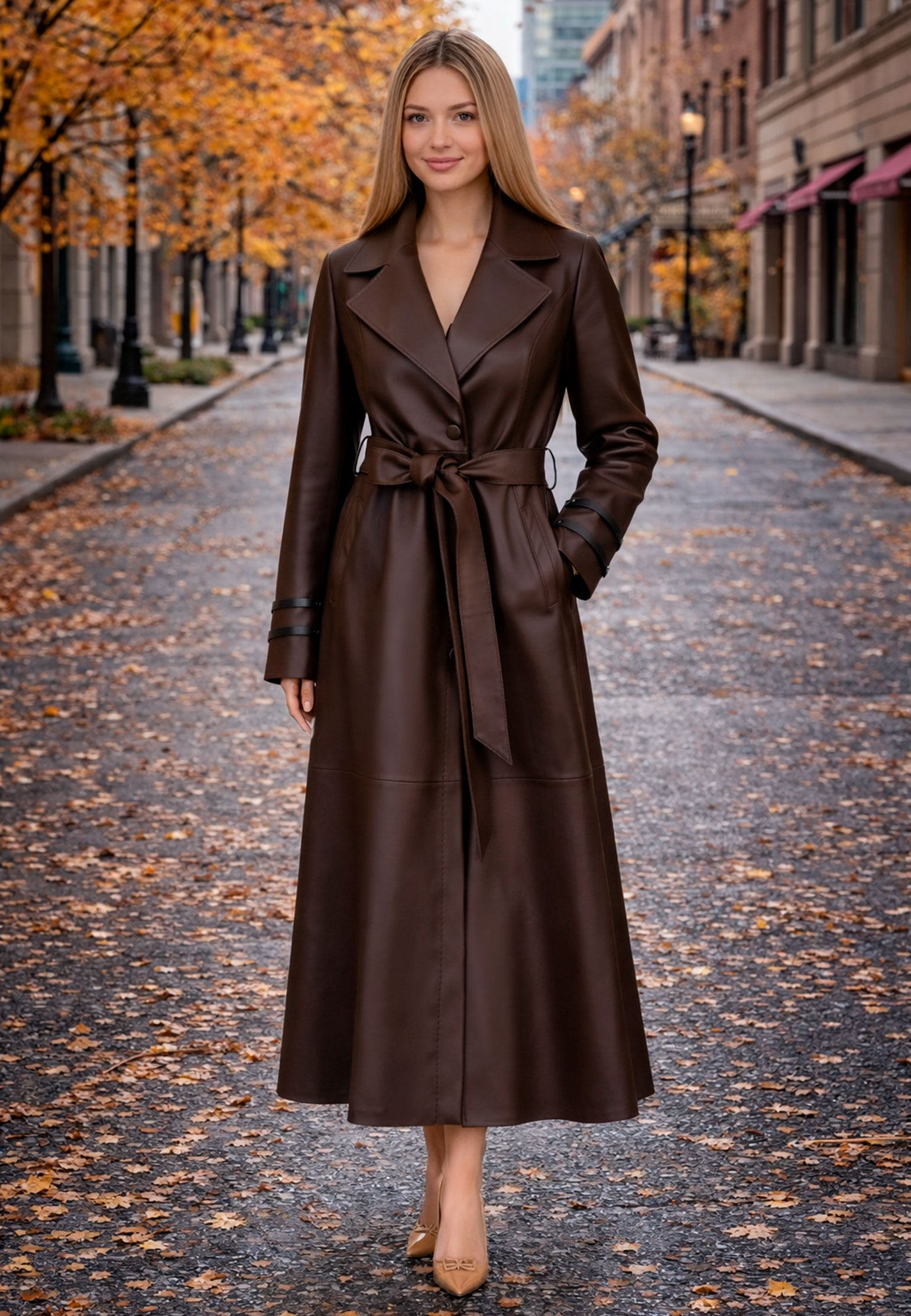 Caderzone Trench Coat — Brown