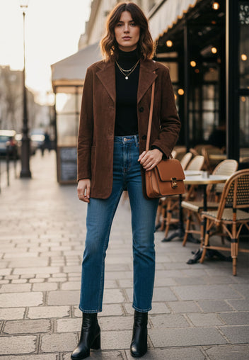 Lacchiarella Blazer — Brown