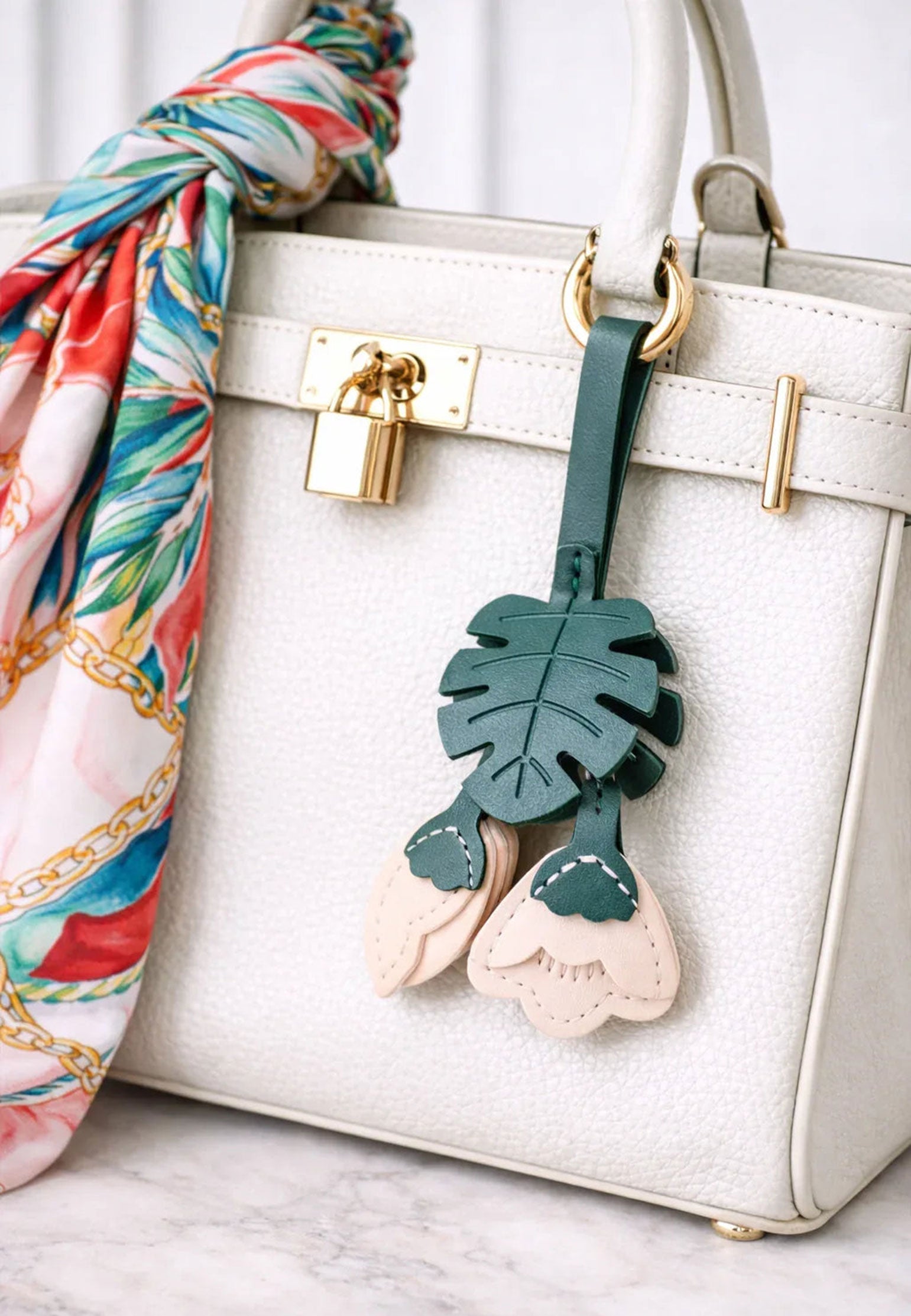Teal Sfilato keychain - view 2