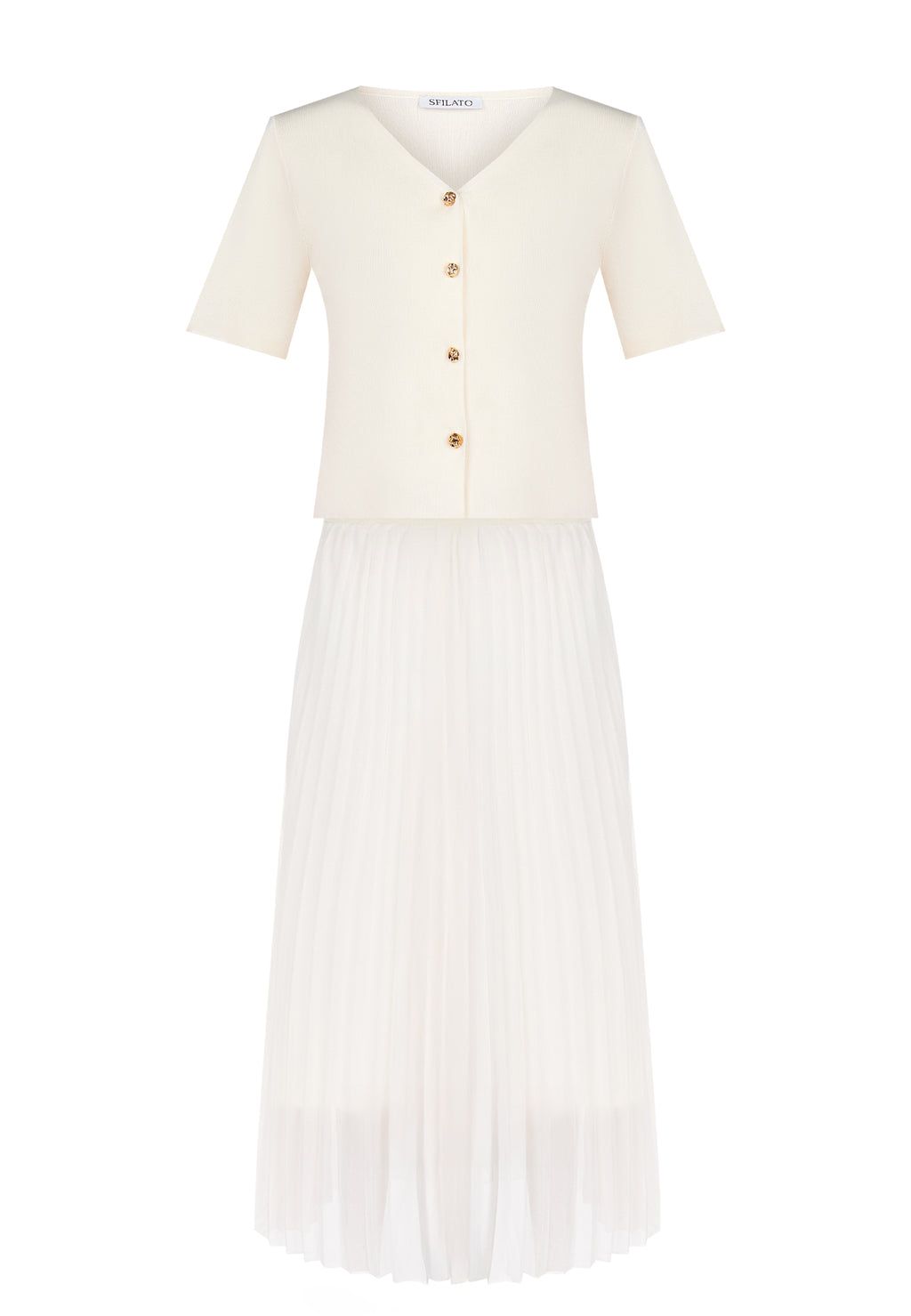 White Sfilato suit - view 1
