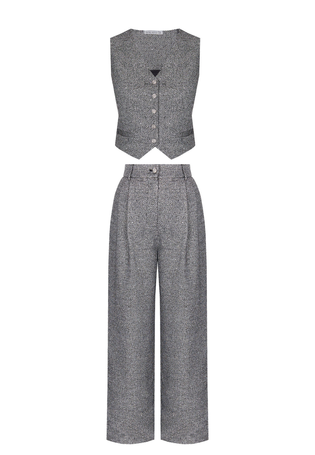 Gray Sfilato suit - view 1
