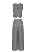 Graphite Waistcoat and Wide-Leg Trouser Suit - view 1