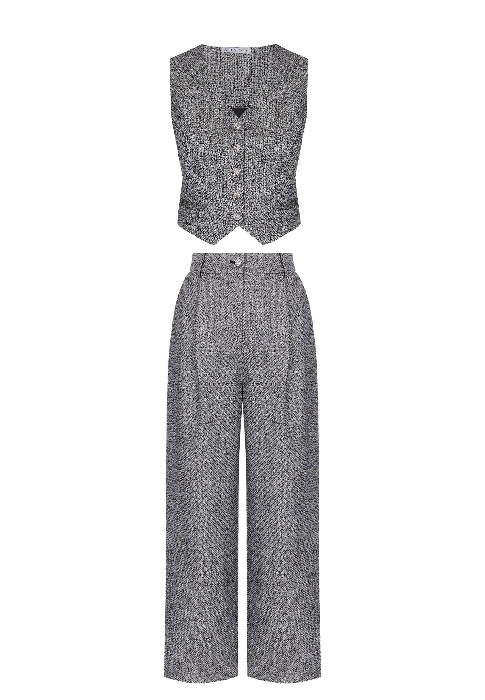 Gray Sfilato suit - view 1