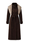 Black Sfilato trench and kerchief set - view 1