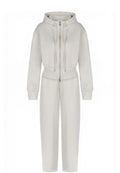 Ivory Hooded Jacket and Trouser Set - view 1