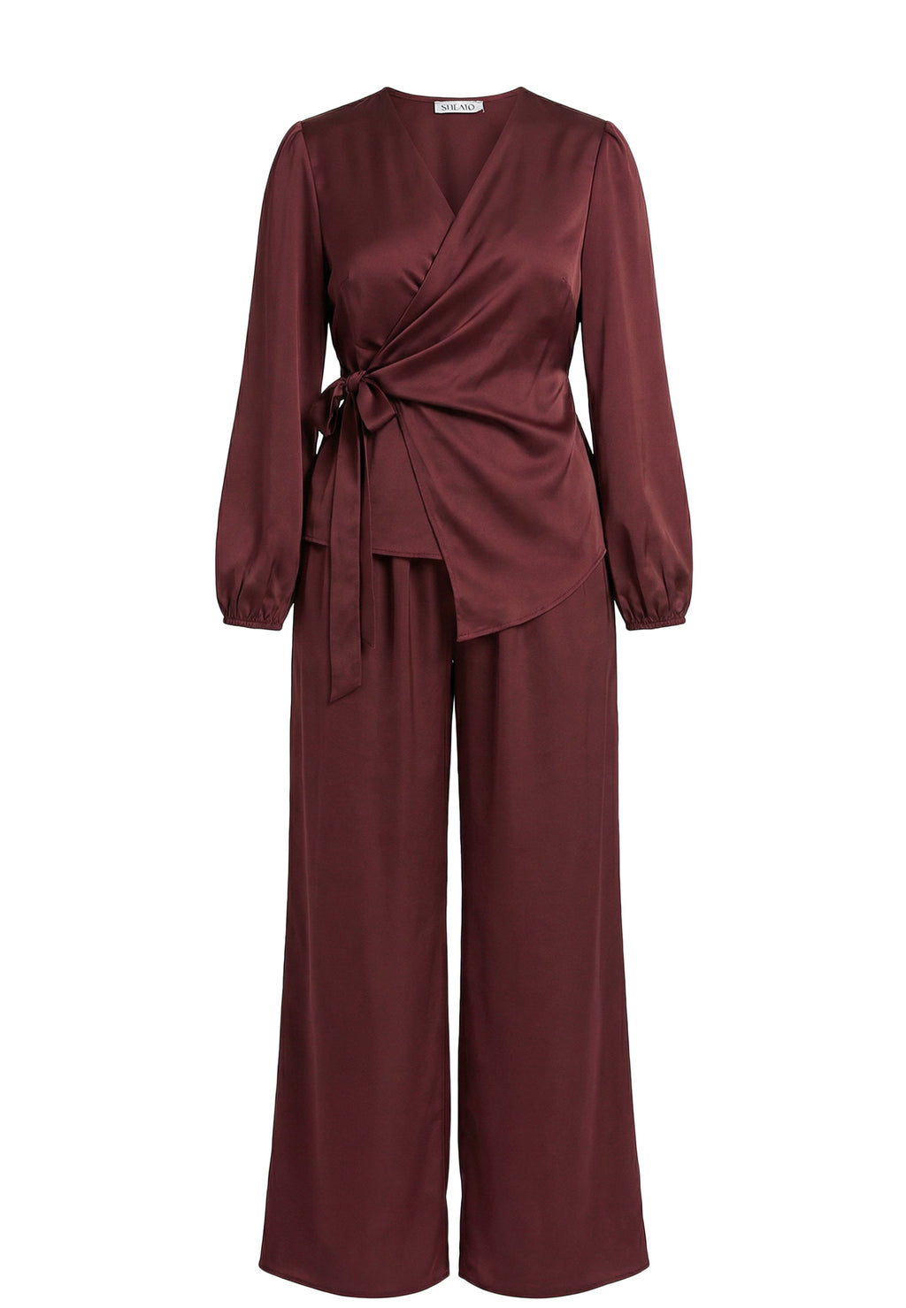 Burgundy Sfilato suit - view 1