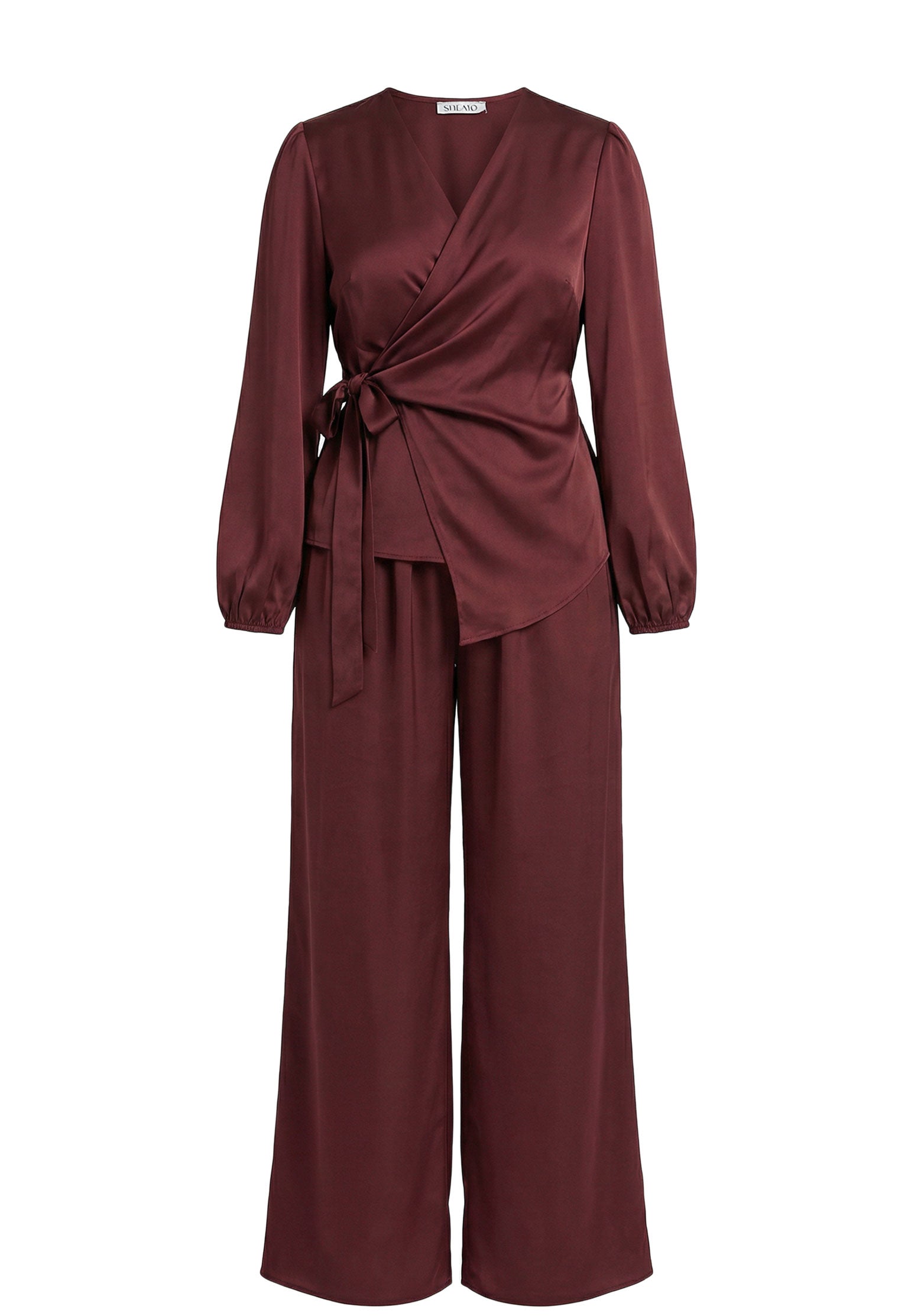 Burgundy Sfilato suit - view 1