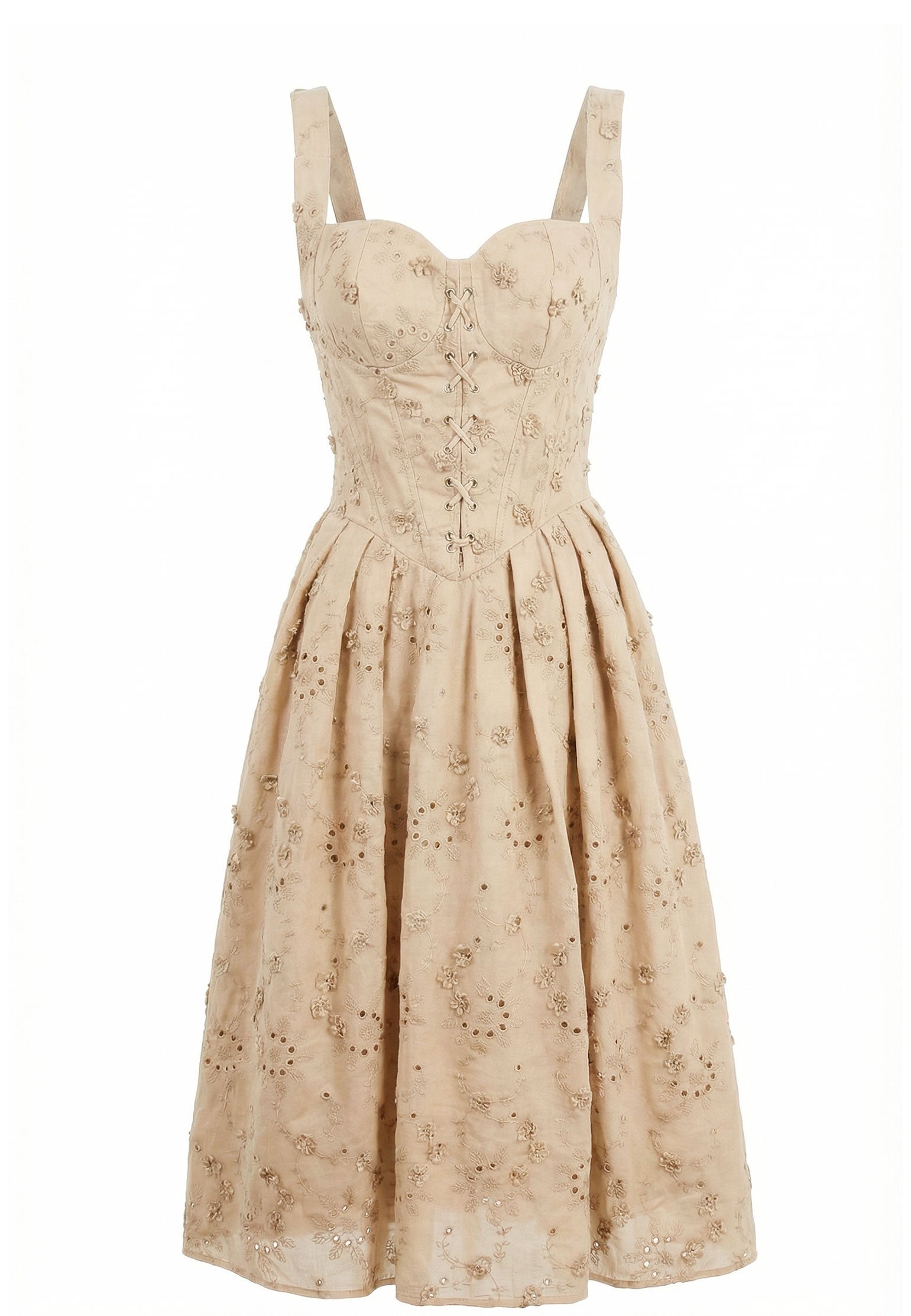 Beige Sfilato dress