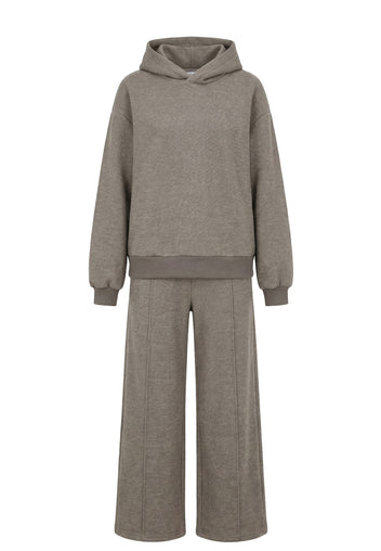 Vadena Three-Piece Suit — Brown