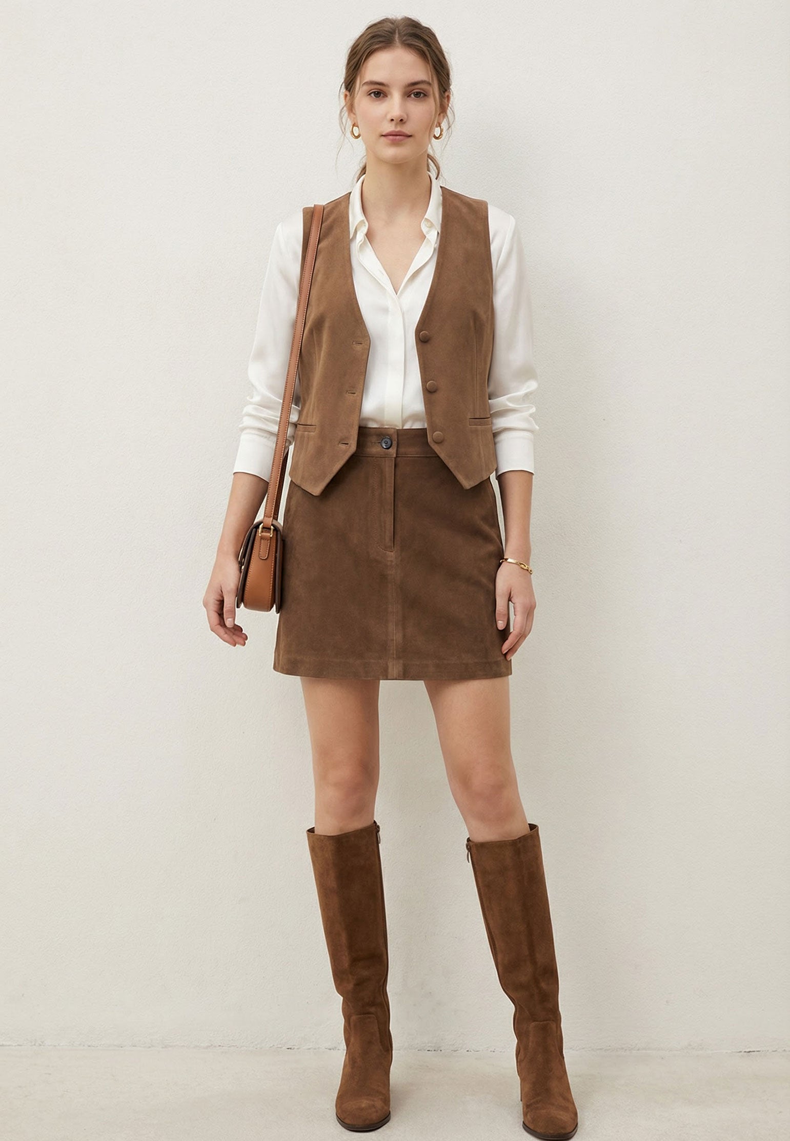 Brown Sfilato vest - view 2