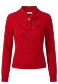 Burgundy Sfilato sweater - view 1