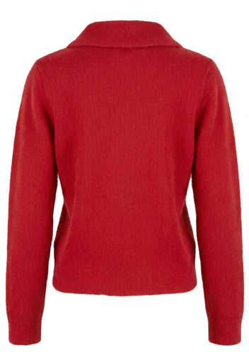 Burgundy Sfilato sweater - view 3