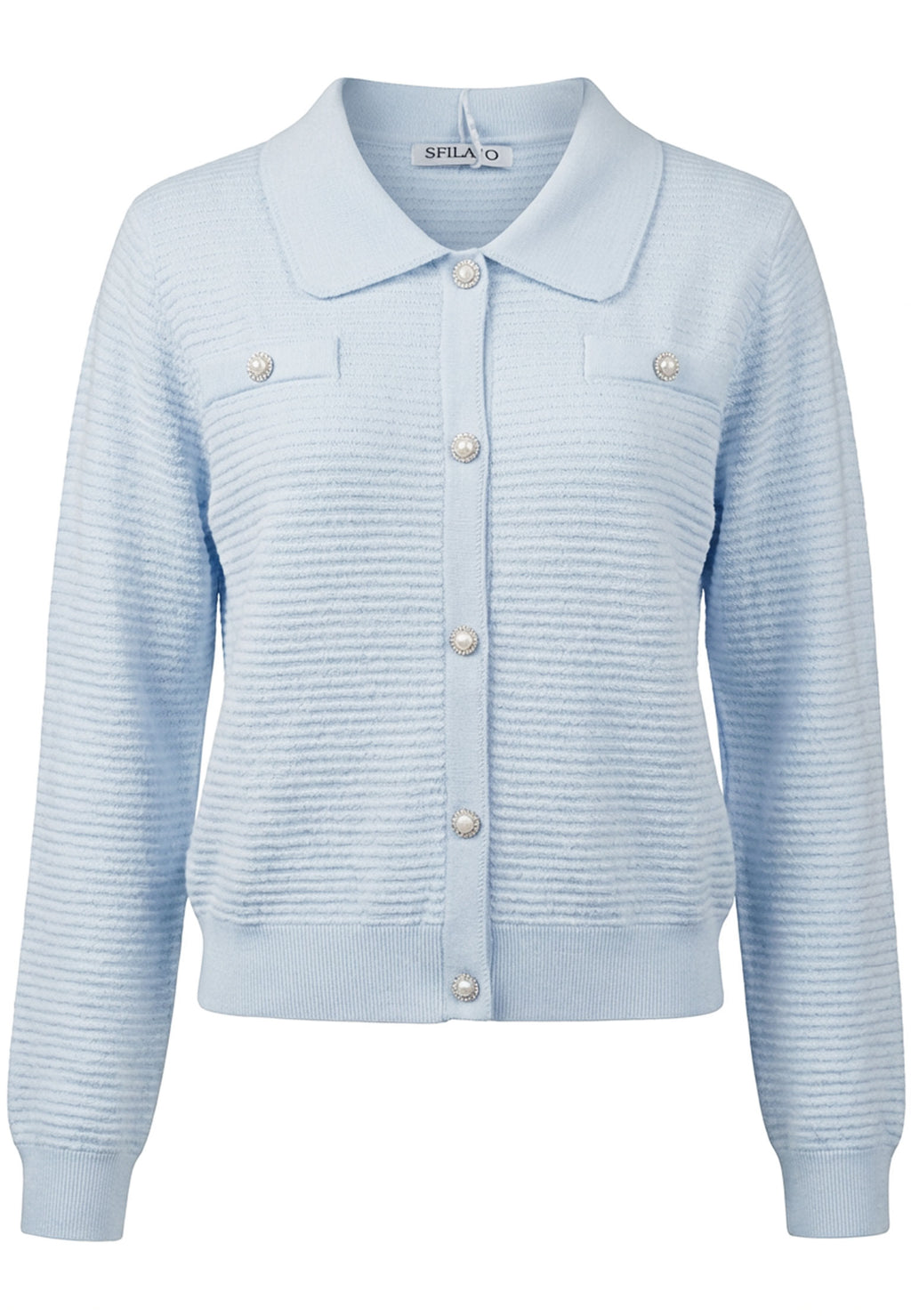 Gray Sfilato cardigan - view 1