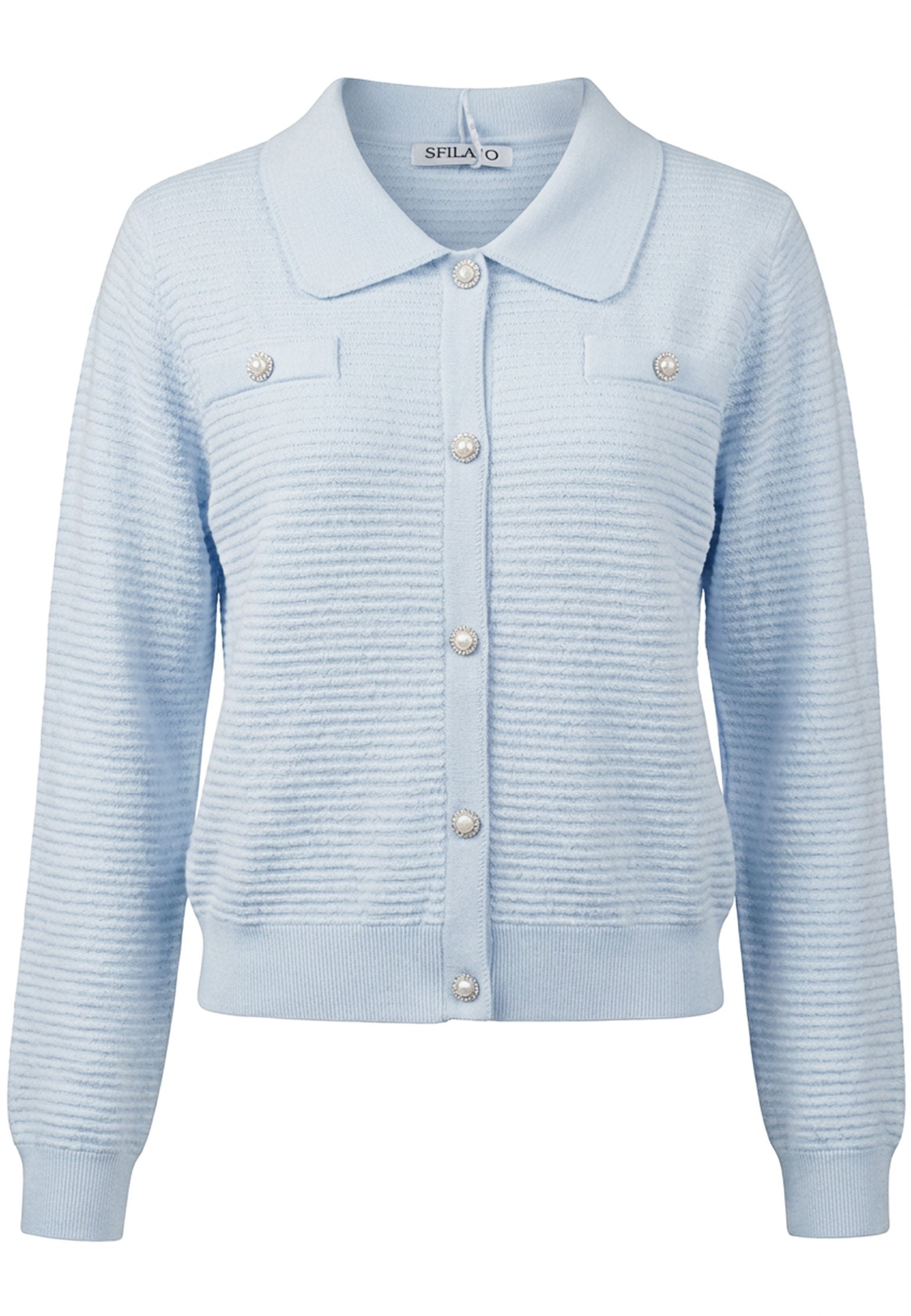 Gray Sfilato cardigan - view 1