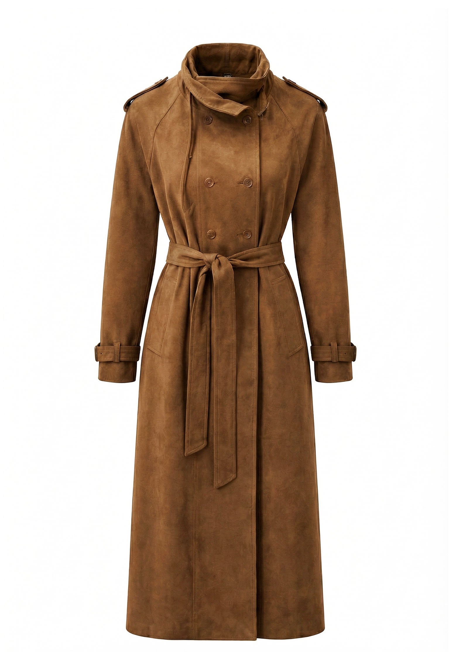 Brown Sfilato trench coat - view 1