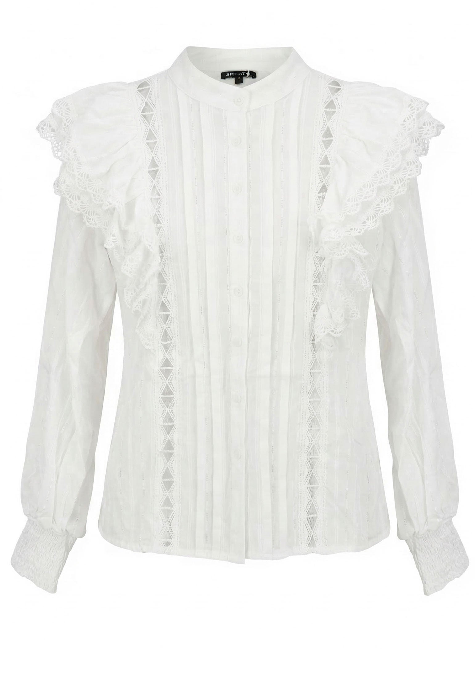 White and Gray Sfilato dress - view 1