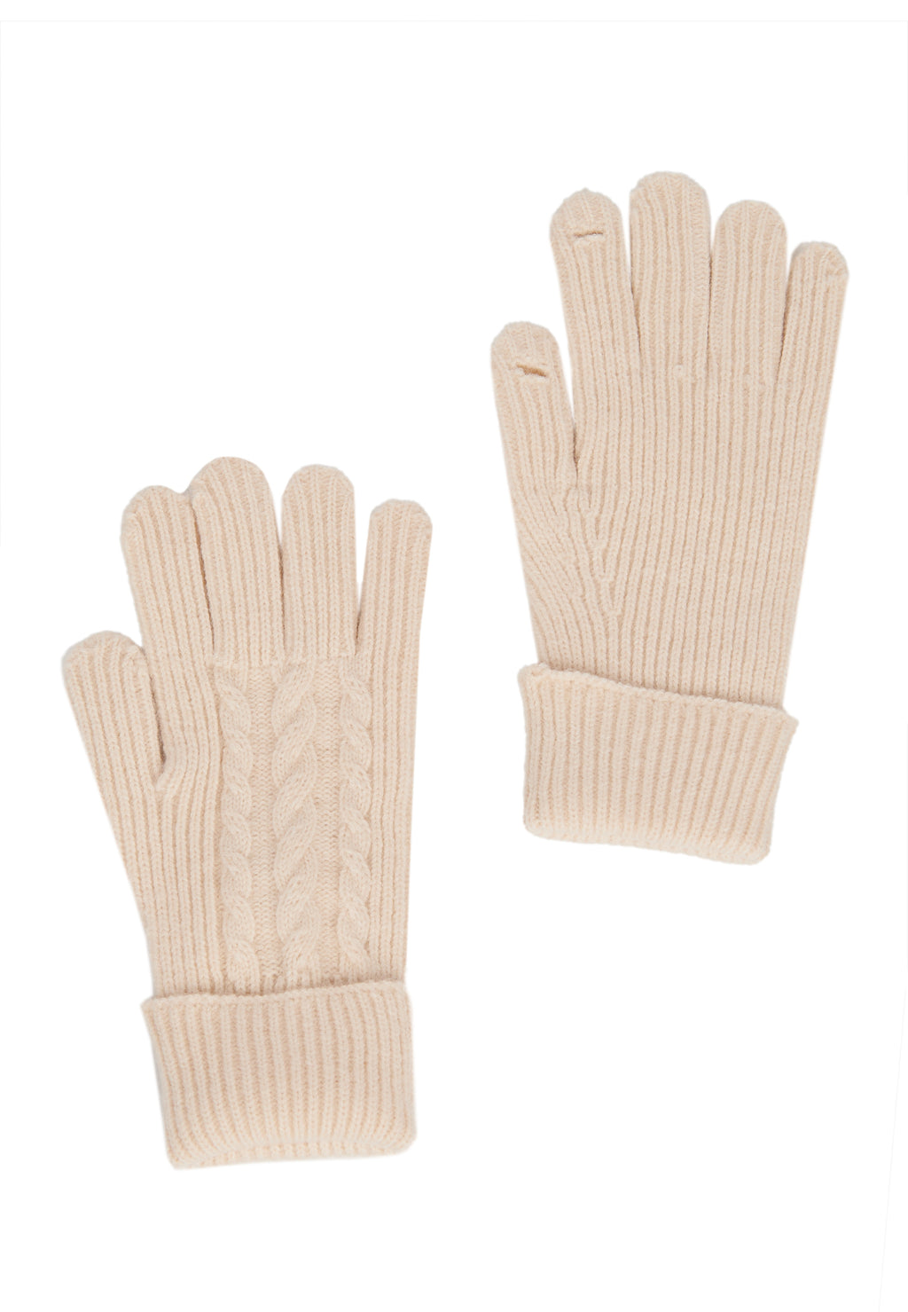 Cream Sfilato gloves - view 1
