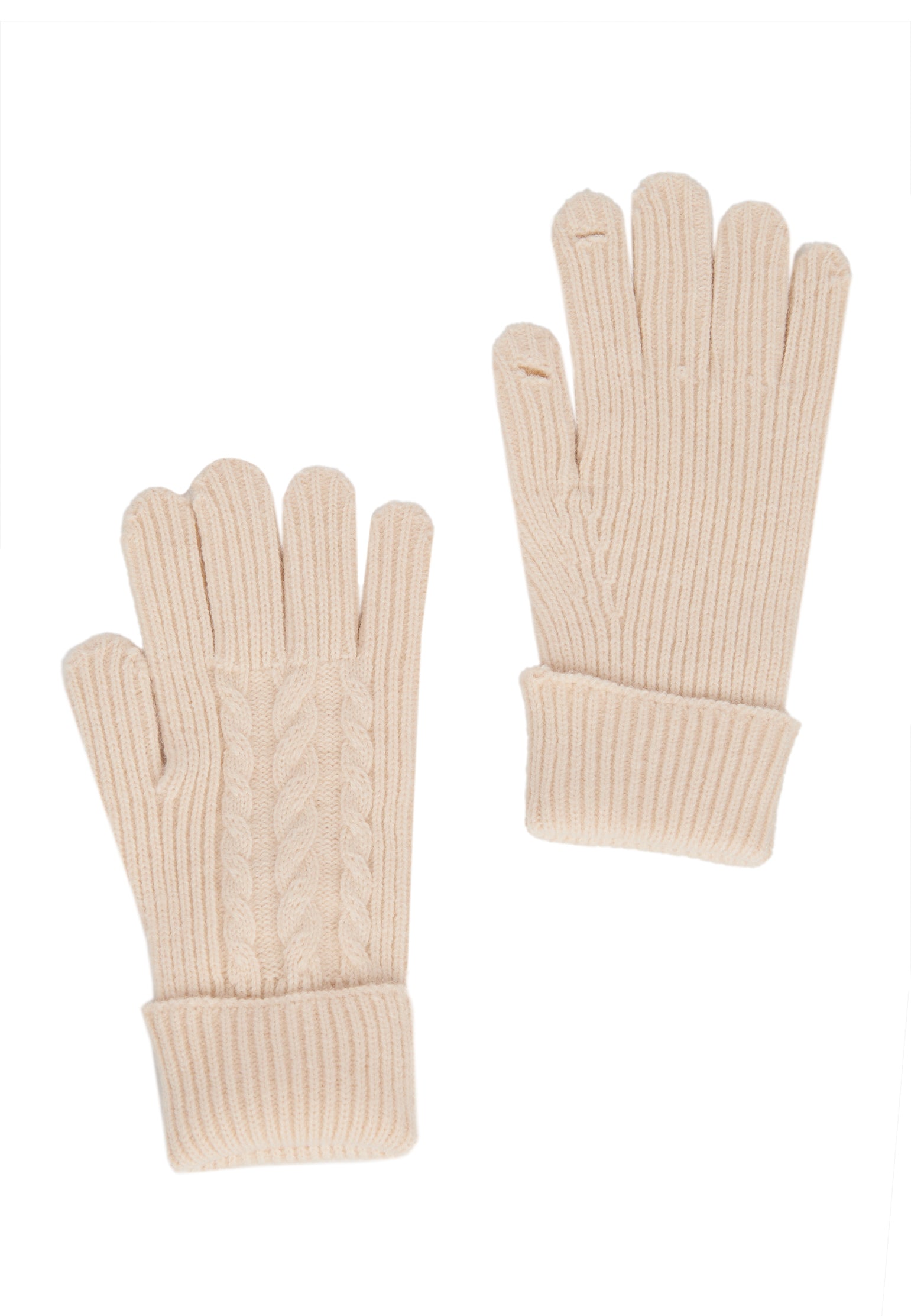 Cream Sfilato gloves - view 1