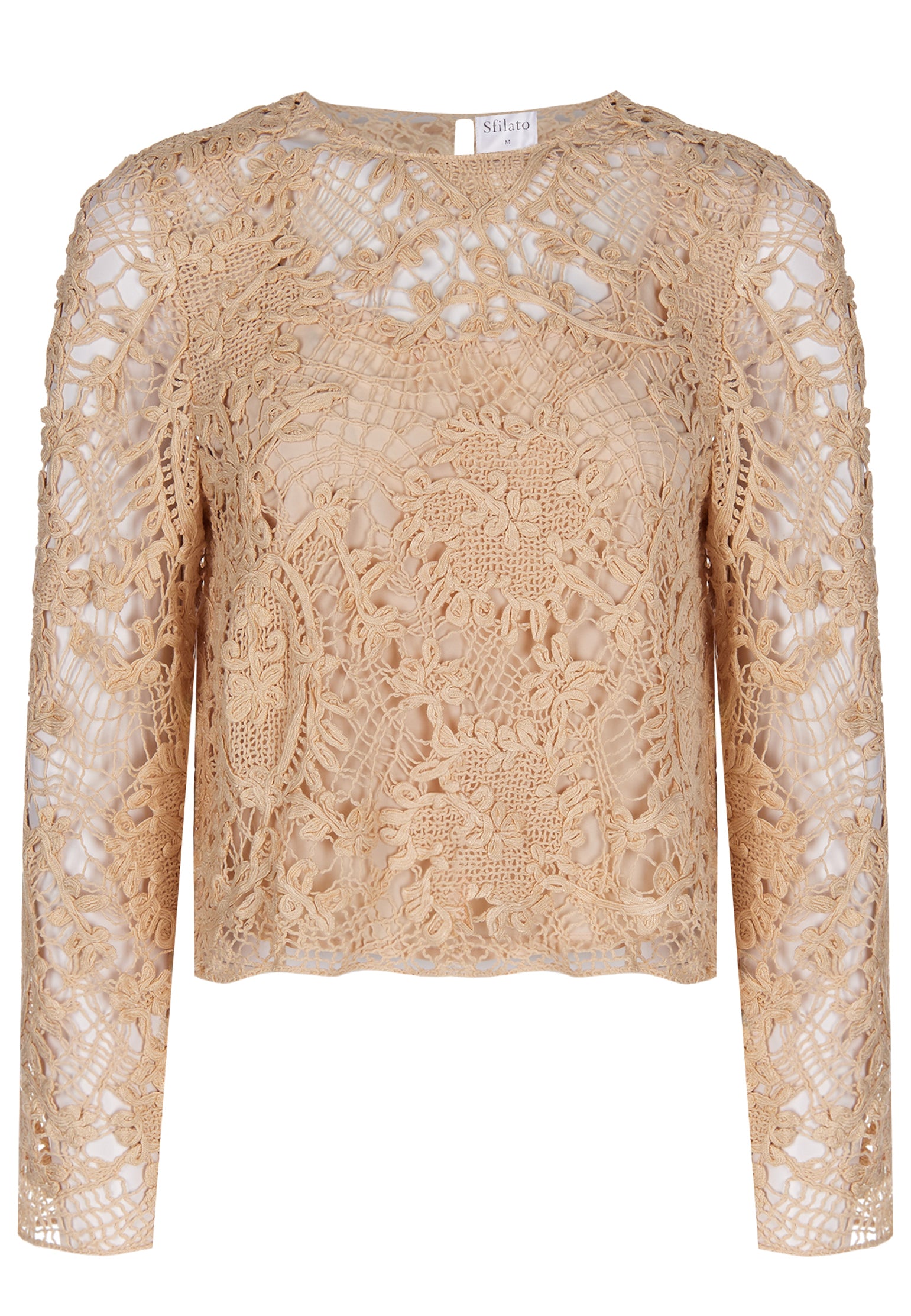 Beige Sfilato blouse - view 1
