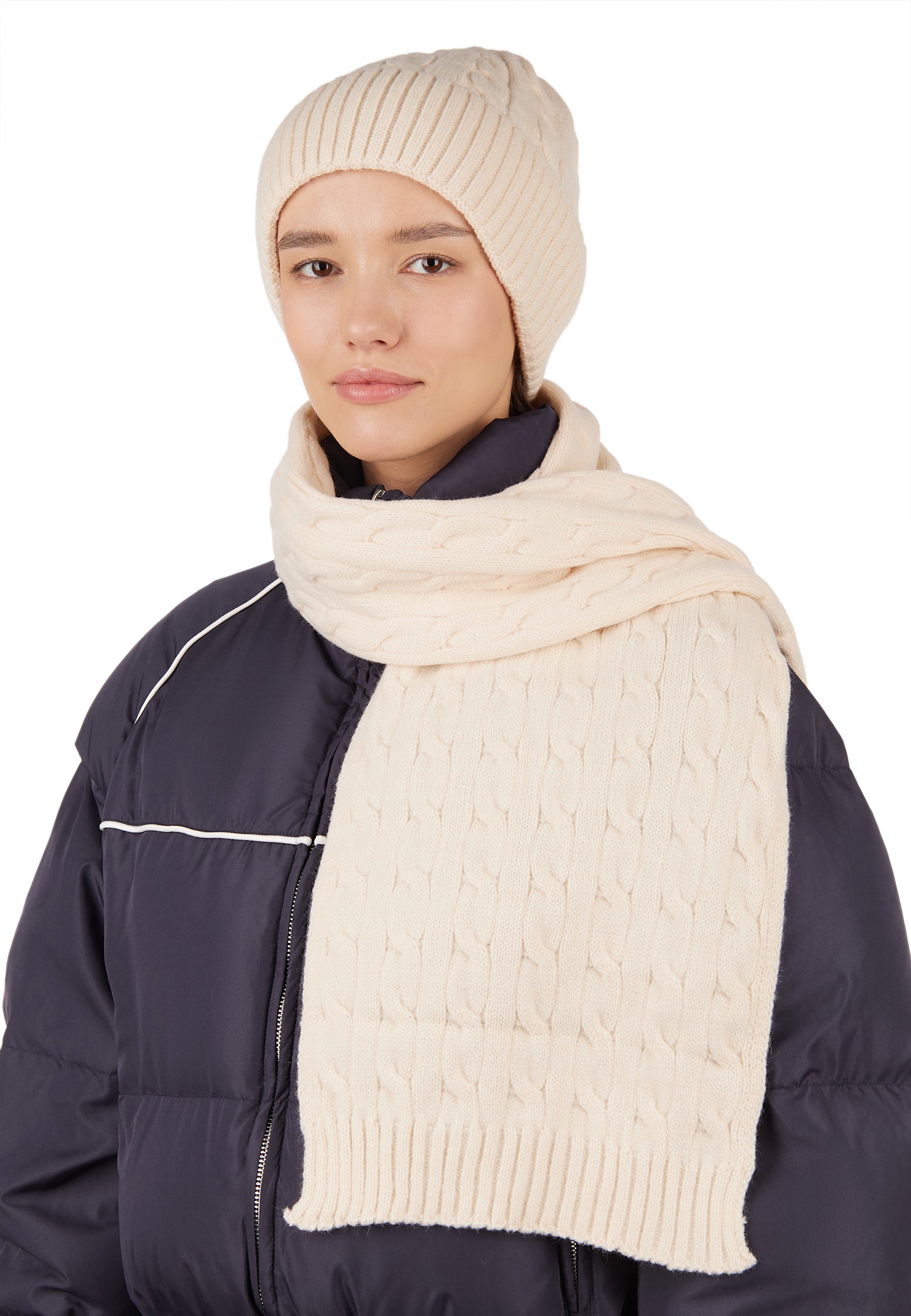 Cream Sfilato accessory set - view 2