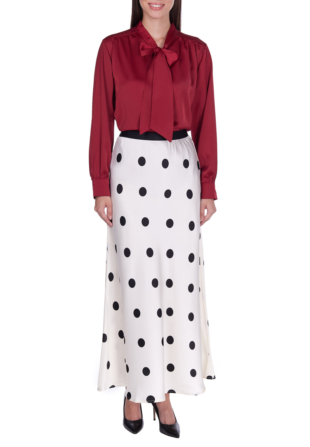 Gray and White Sfilato skirt - view 3