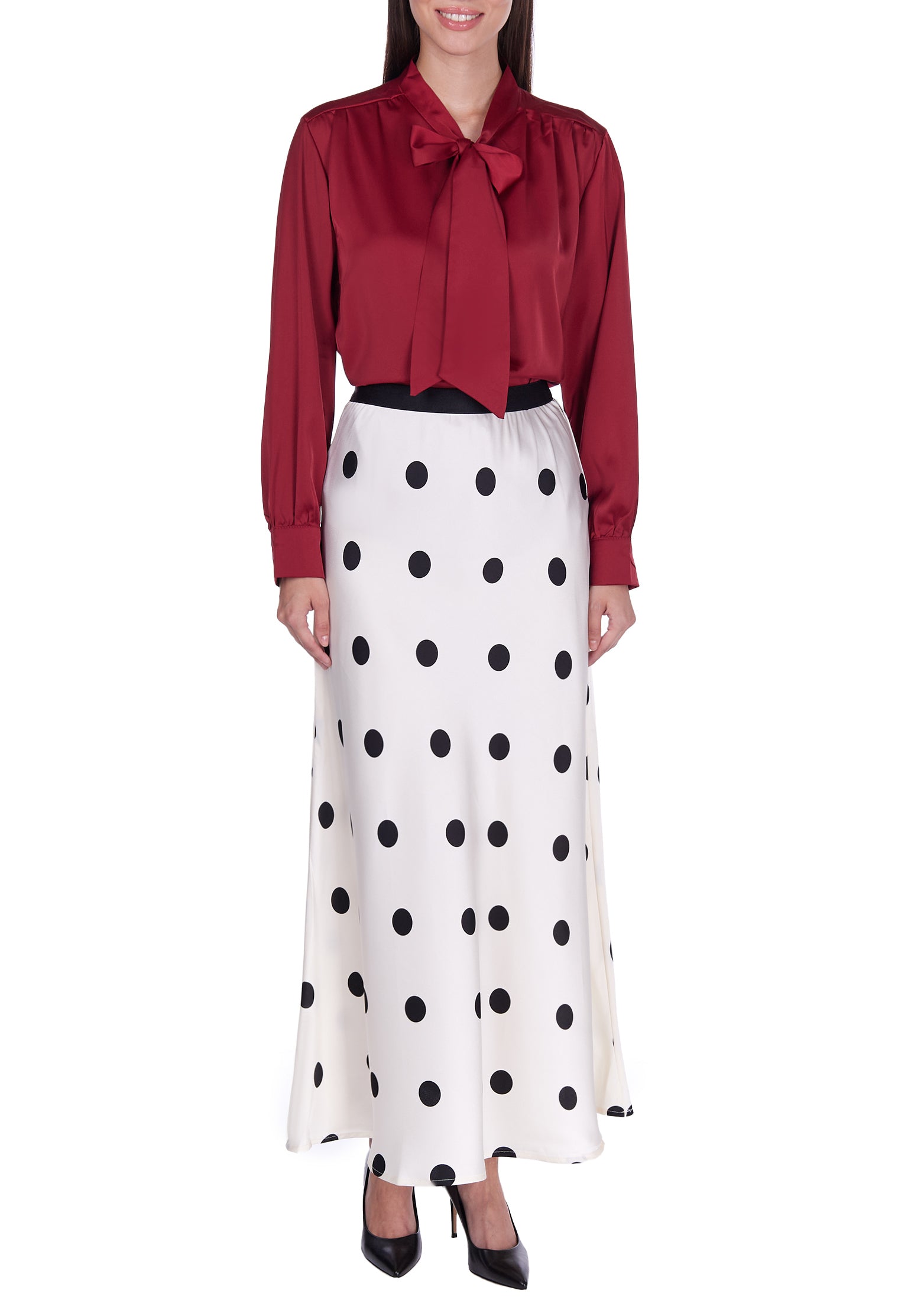 Gray and White Sfilato skirt - view 3